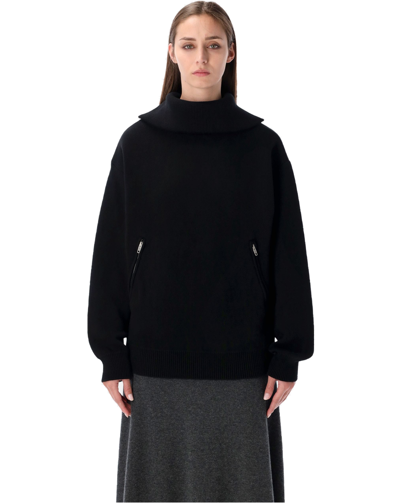 Cotton High Neck Zip Sweater Balenciaga оригінал – Купити в Україні