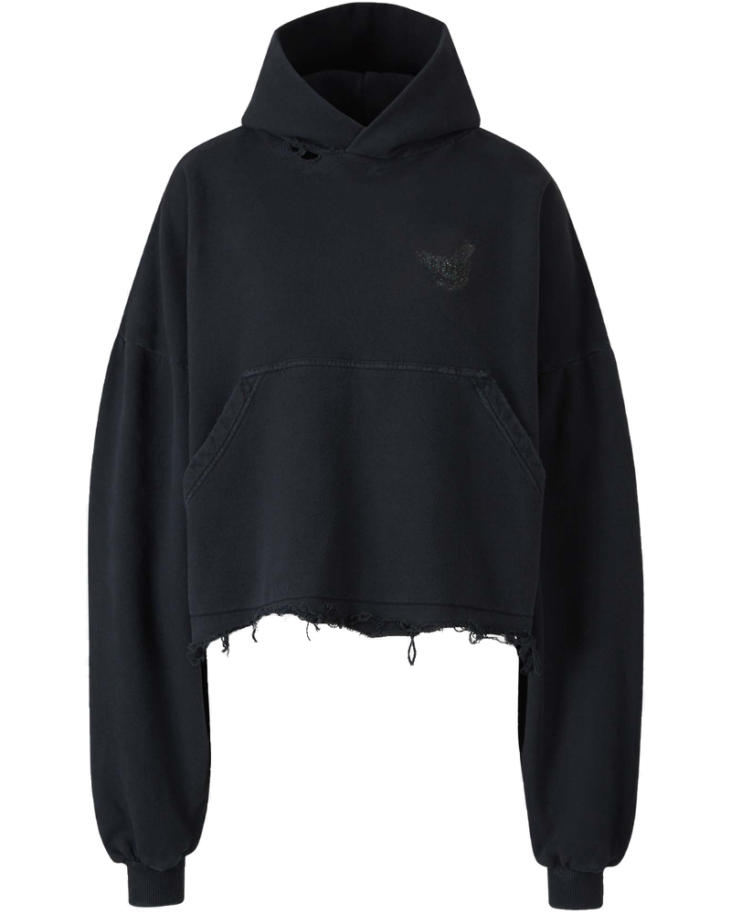 Cropped Hooded Sweatshirt Balenciaga оригінал – Купити в Україні