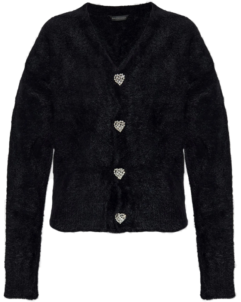 Black Fluffy Cardigan Balenciaga – Гарантія оригінальності