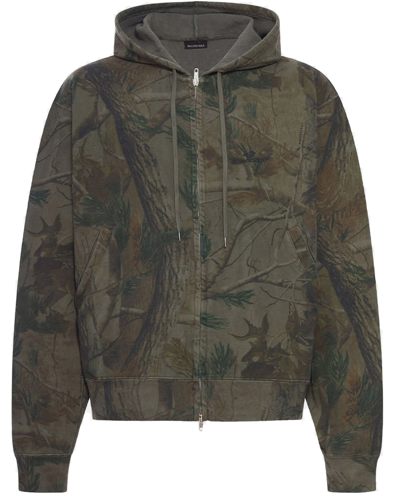 Forest Green Sports Logo A13 Camo Hoodie Balenciaga – Гарантія оригінальності