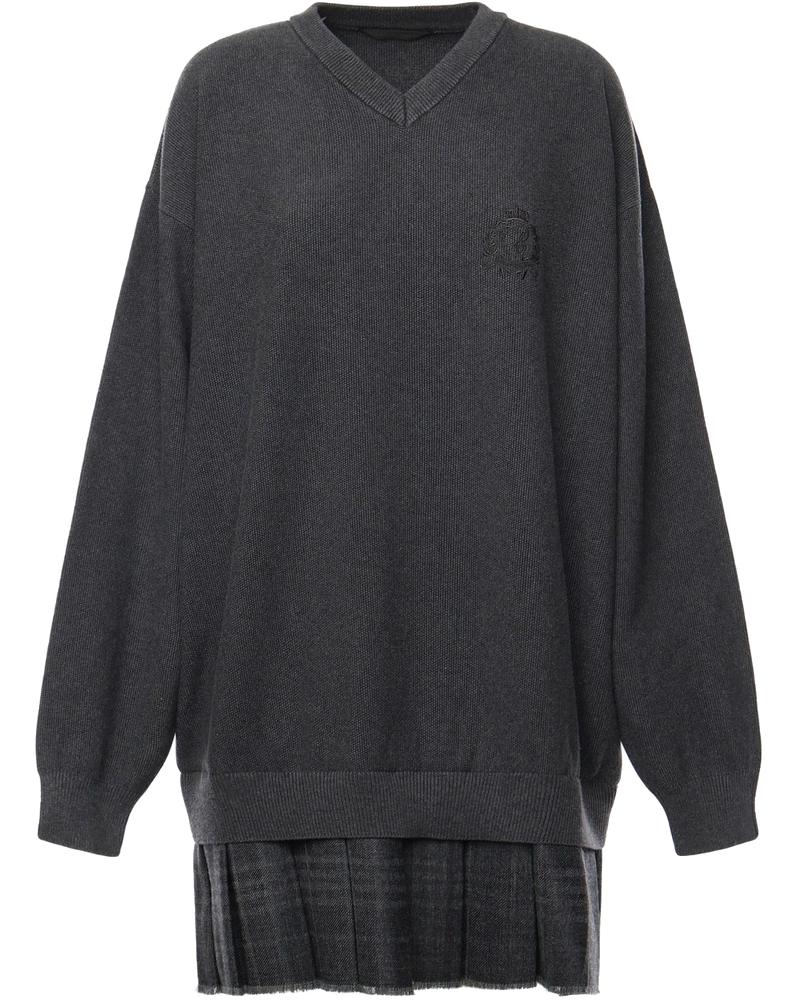 Abito Stile Pullover Layered In Maglia DI Piqué DI Cotone Balenciaga – Гарантія оригінальності
