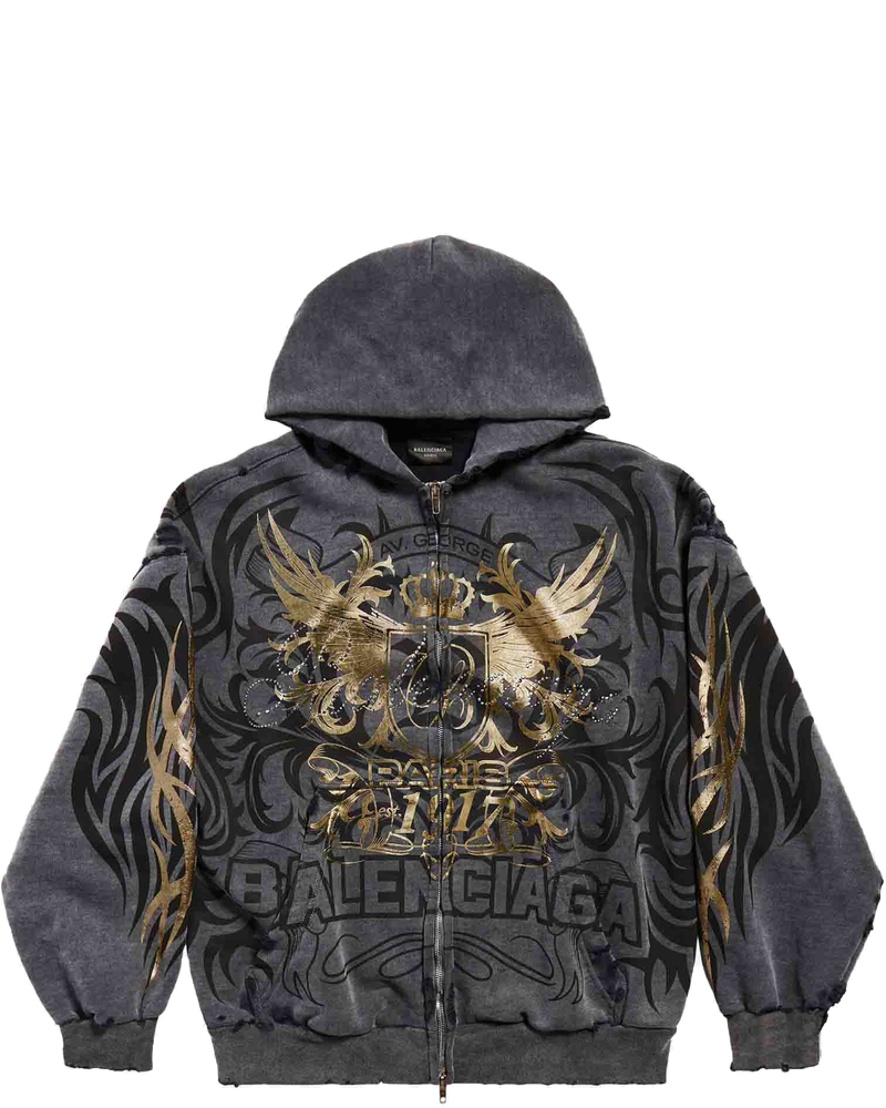 Tacky Gold Zip Sweatshirt Balenciaga оригінал – Купити в Україні