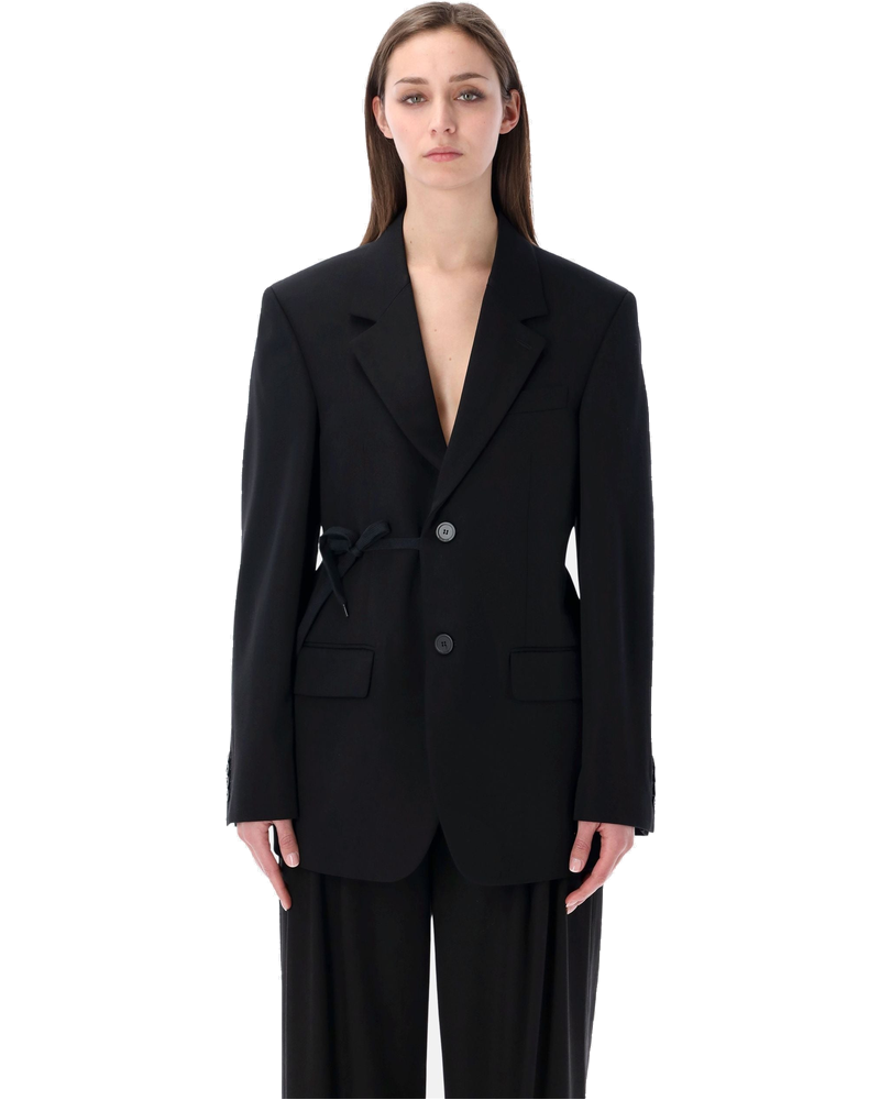 Black Wool Wrap Tailored Jacket Balenciaga оригінал – Купити в Україні
