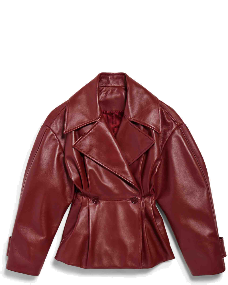 Short Leather Trench Coat Balenciaga – Гарантія оригінальності