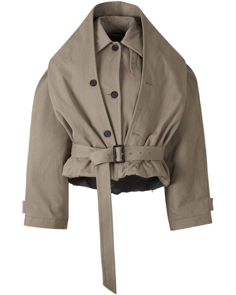 Hooded Cotton Trench Coat Balenciaga оригінал – Купити в Україні