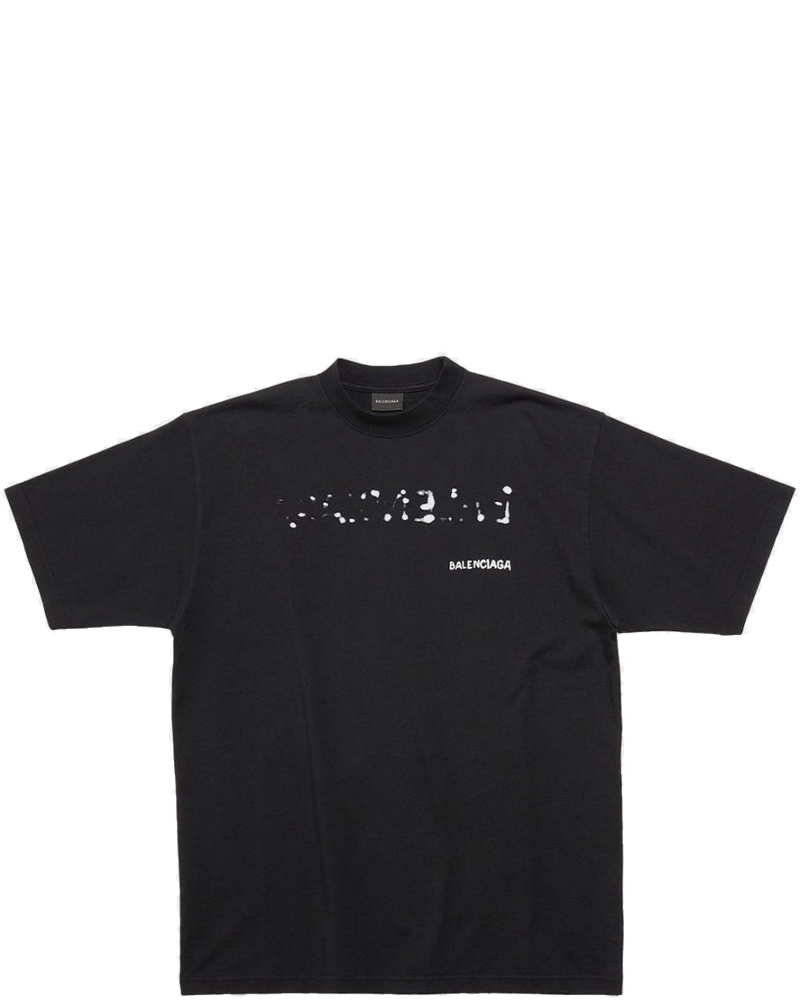 Black Hand Drawn-Logo Large Fit T-Shirt Balenciaga оригінал – Купити в Україні
