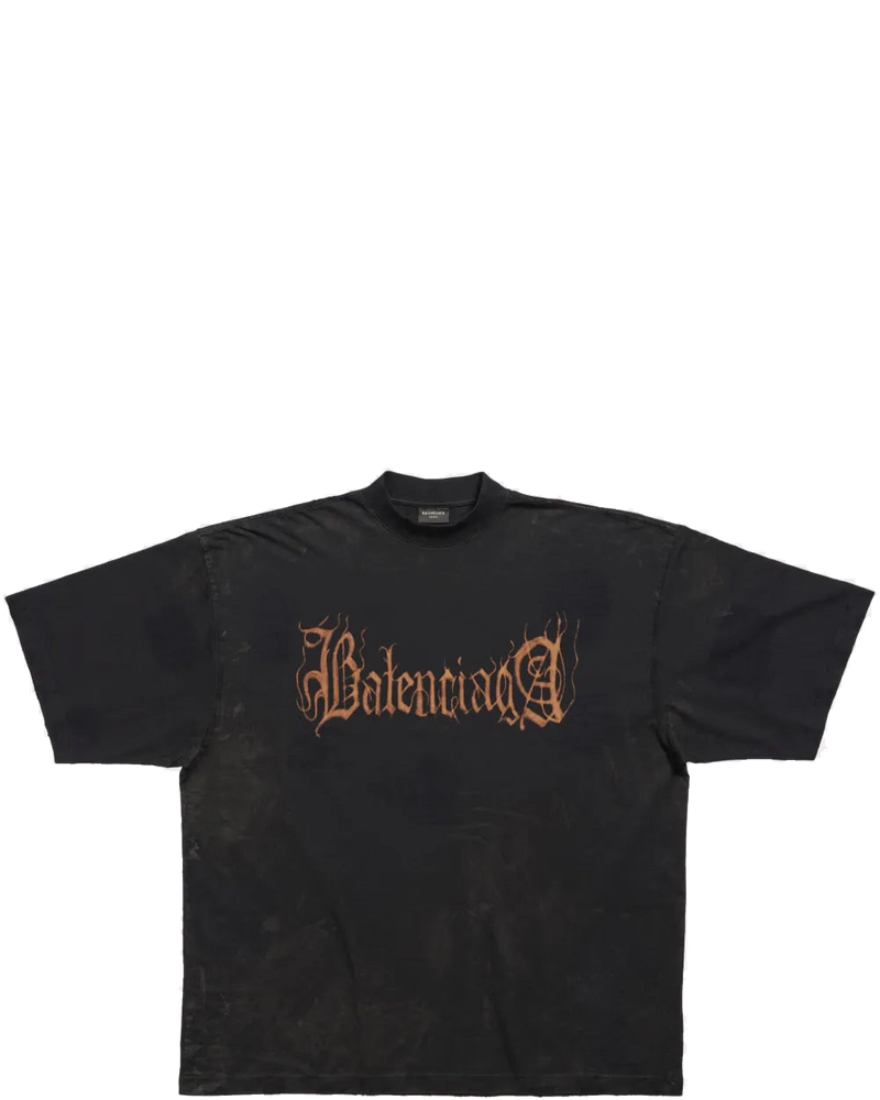 Black Heavy Metal T-Shirt Balenciaga – Гарантія оригінальності