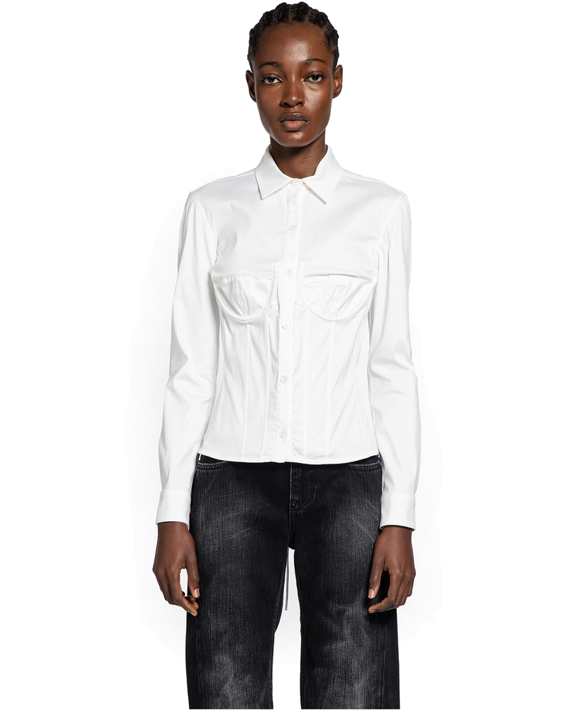 Оригінальна Long Sleeved Corseted Shirt Balenciaga