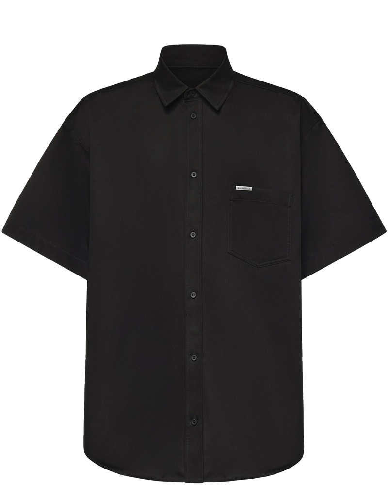 Camicia In Cotone Con Logo Balenciaga оригінал – Купити в Україні
