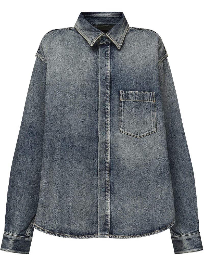 Camicia In Cotone Con Tasca Sul Petto Balenciaga оригінал – Купити в Україні
