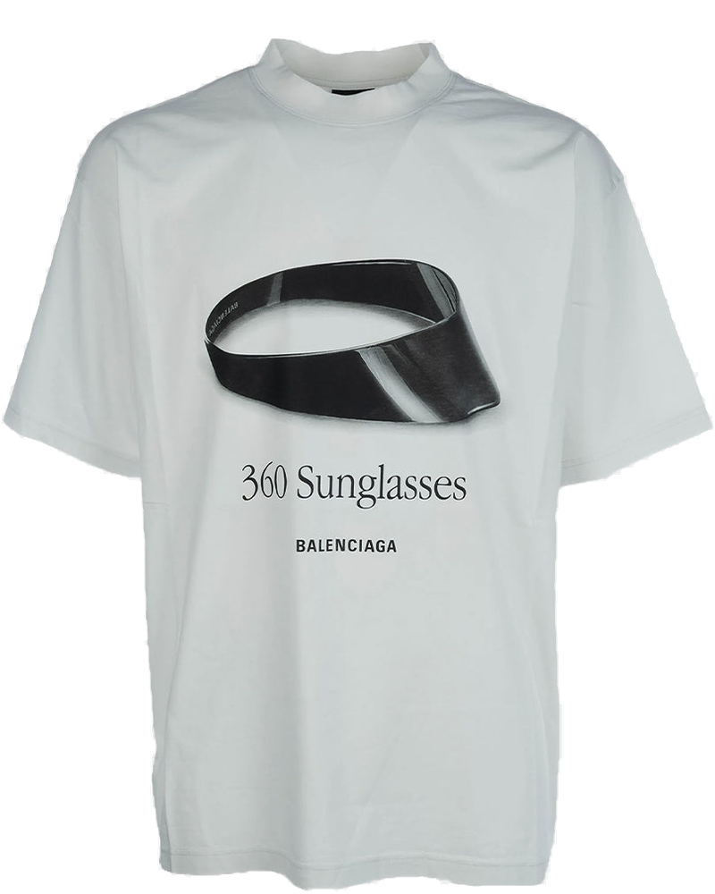 Dirty White 360 Sunglasses T-Shirt Balenciaga – Гарантія оригінальності