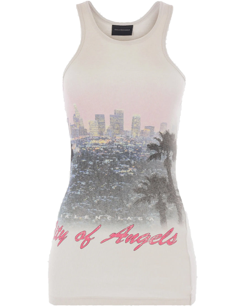 Dirty White City Of Angels Tank Top Balenciaga – Гарантія оригінальності