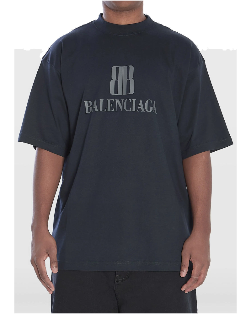 Оригінальна Faded Black Nano Bb Medium Fit T-Shirt Balenciaga