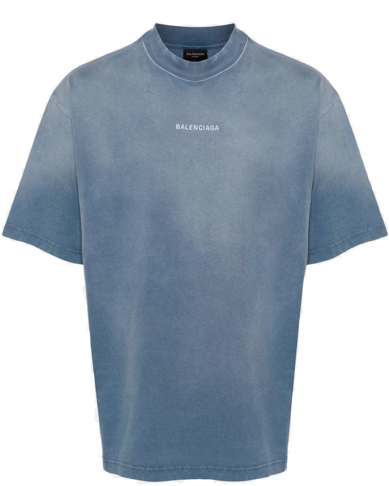 Faded Blue Medium Fit T-Shirt Balenciaga – Гарантія оригінальності