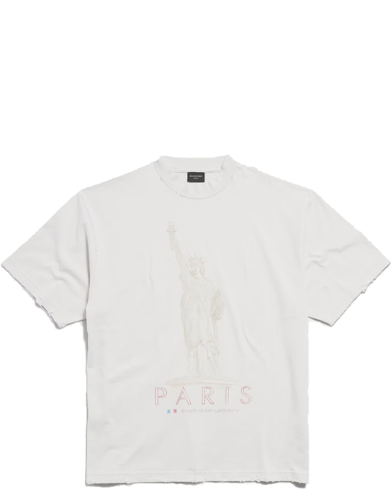 Оригінальна Off White Paris Liberty T-Shirt Balenciaga