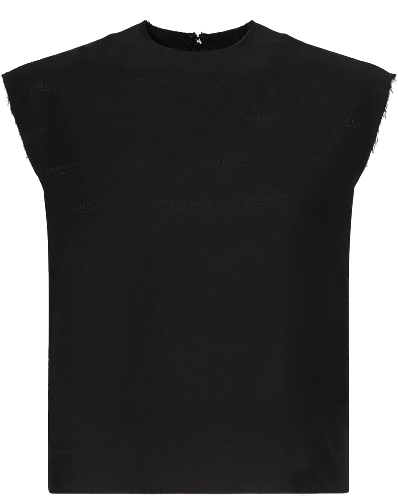 Top Smanicato In Jacquard DI Seta Balenciaga – Гарантія оригінальності