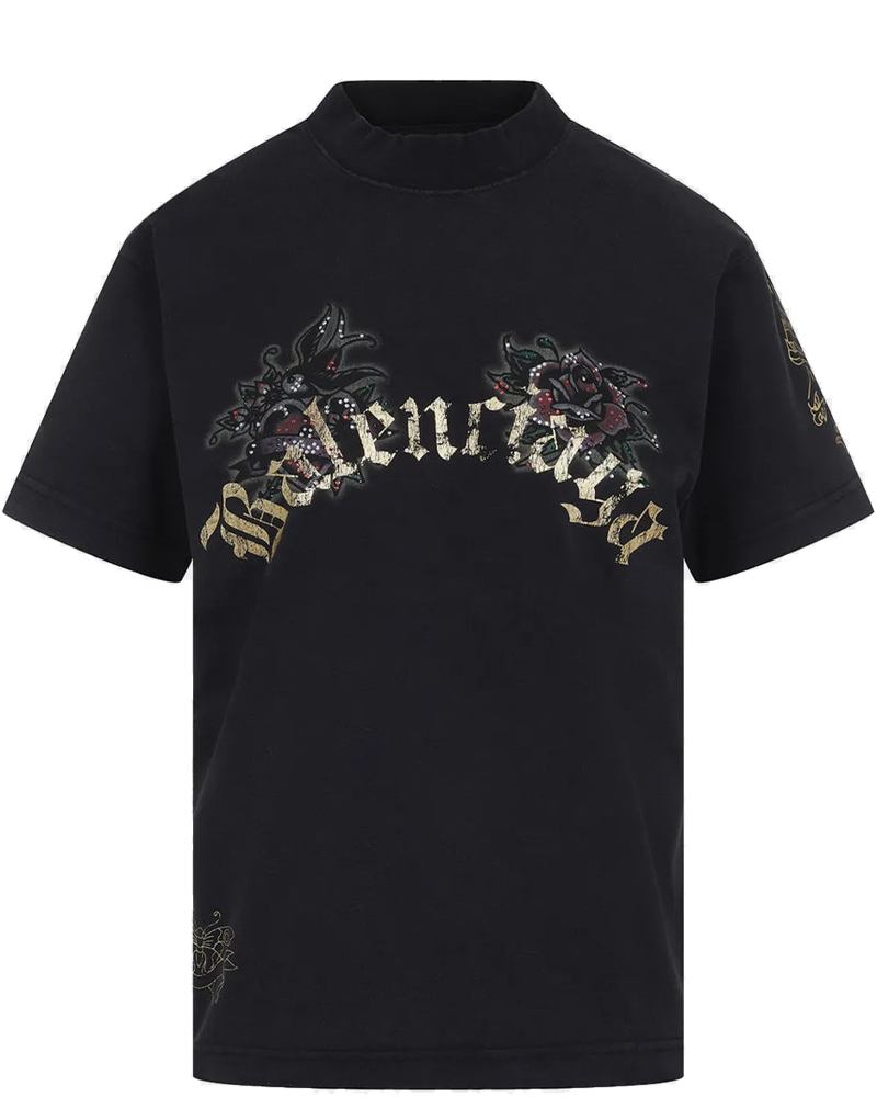 Washed Black Tacky Tattoo T-Shirt Balenciaga оригінал – Купити в Україні