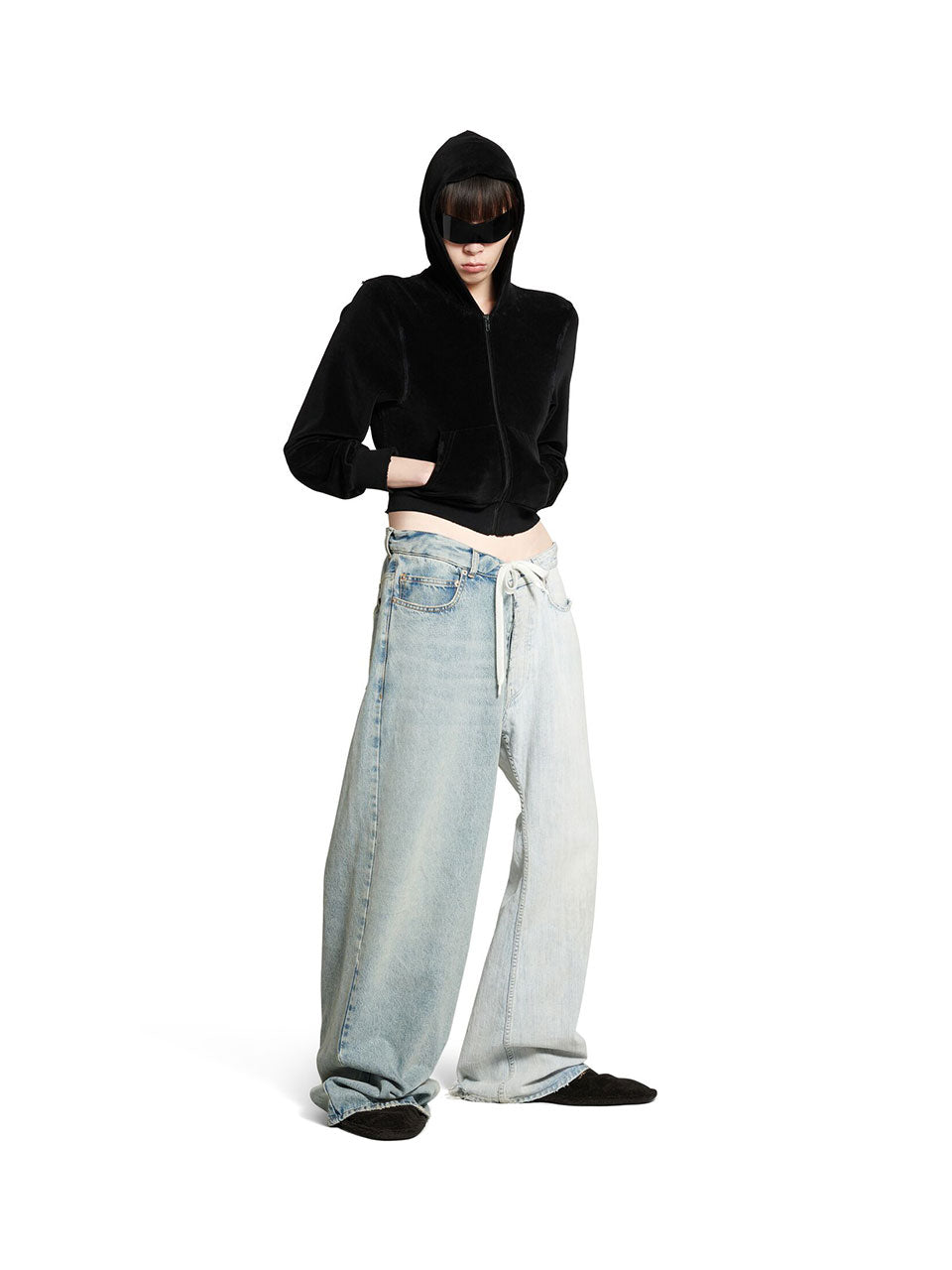 Two-Tone Overseize Fit Jeans Balenciaga – Гарантія оригінальності – вид ззаду