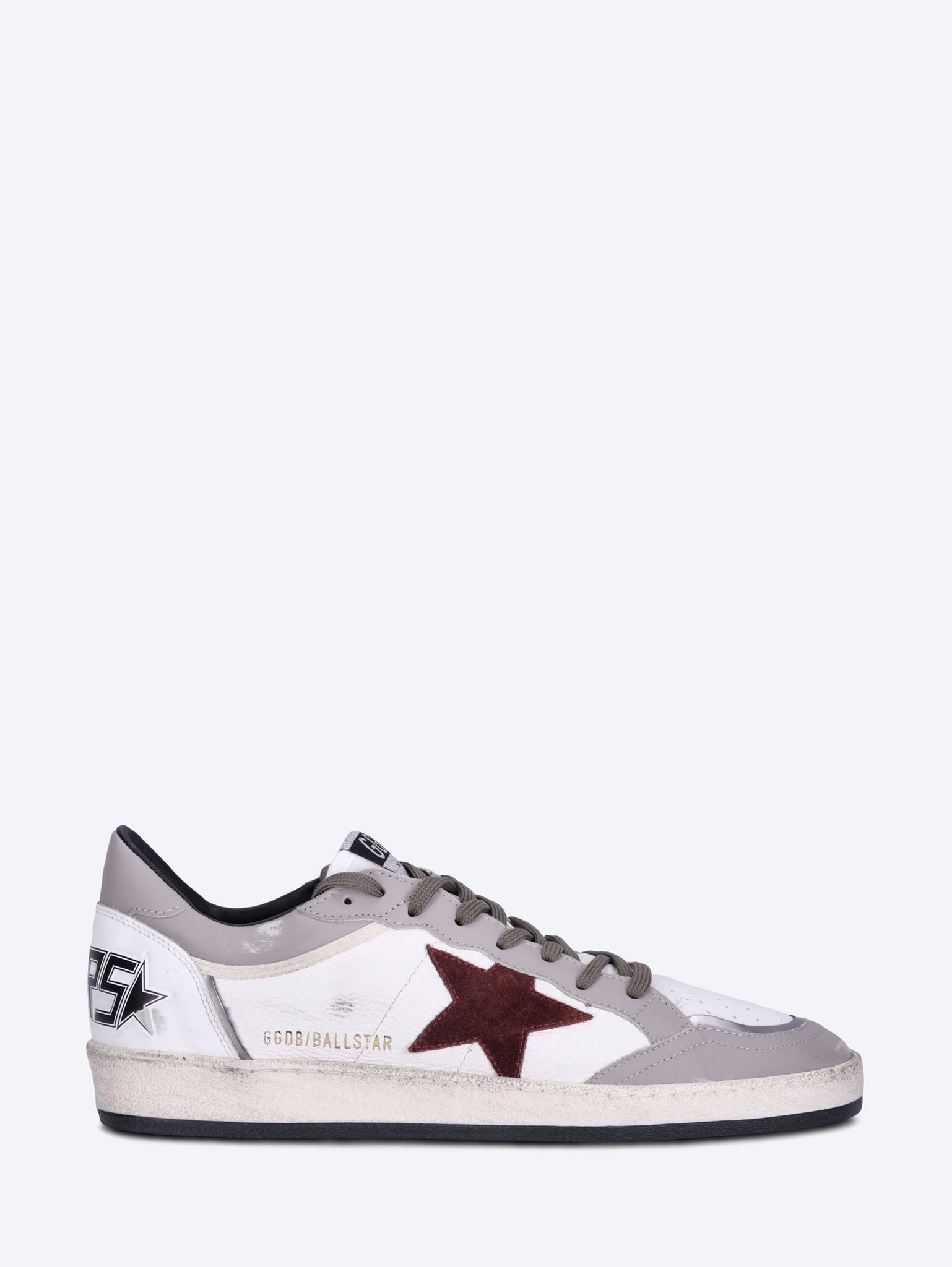Ballstar Leather Upper Sneakers Golden goose оригінал – Купити в Україні – боковий вид