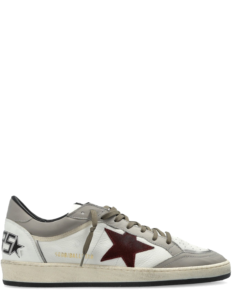 Оригінальна Ballstar Sneakers In Leather With Contrasting Star And Distressed Finish Golden goose