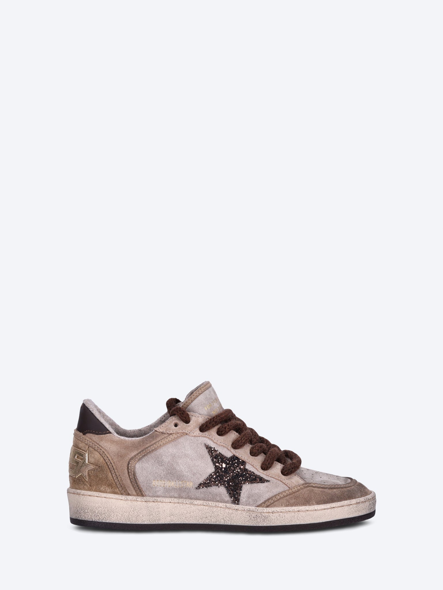 Оригінальна Ballstar Suede Upper Spur Glitter Star Sneakers Golden goose – боковий вид