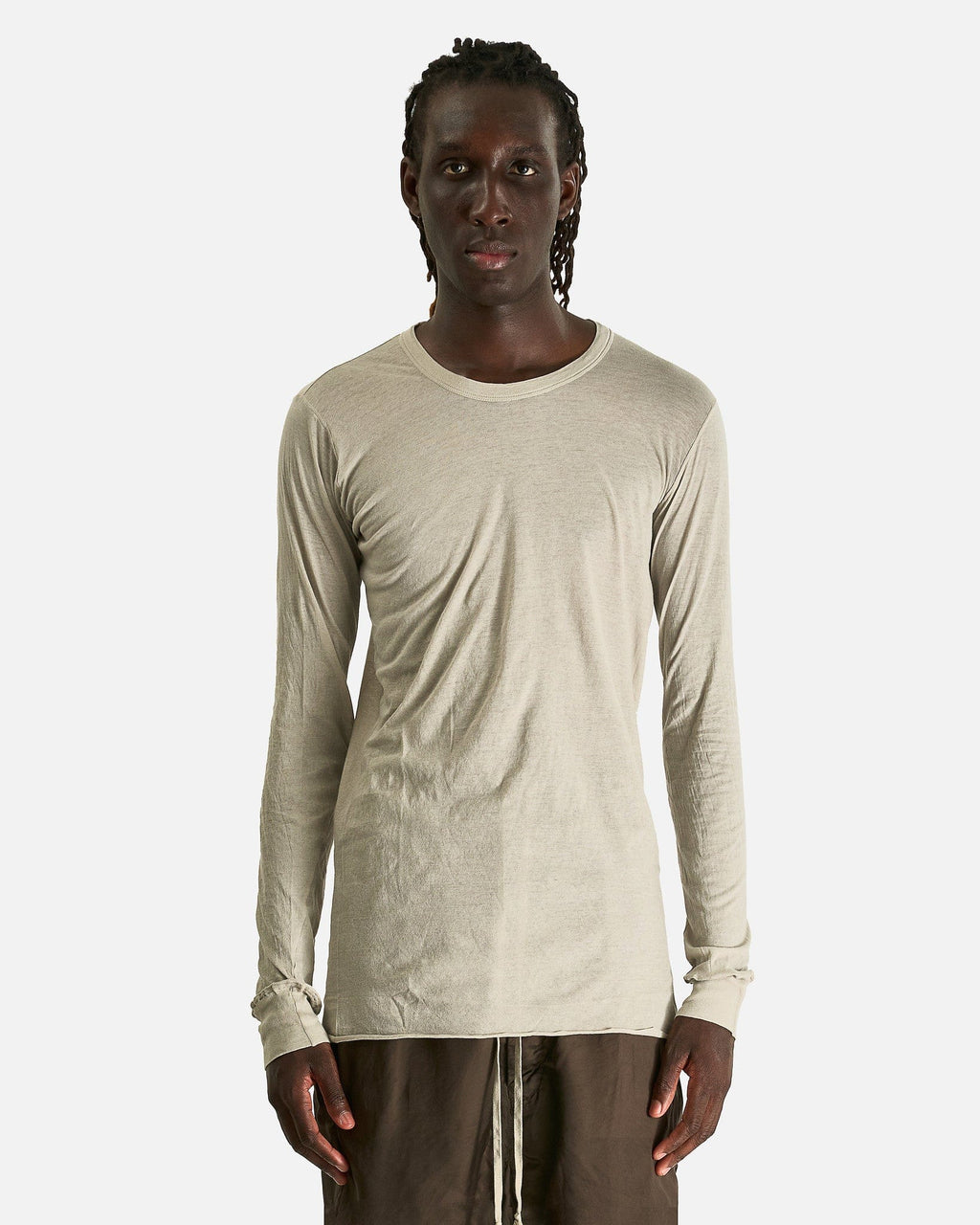 Оригінальна Basic Ls T In Pearl Rick owens – боковий вид