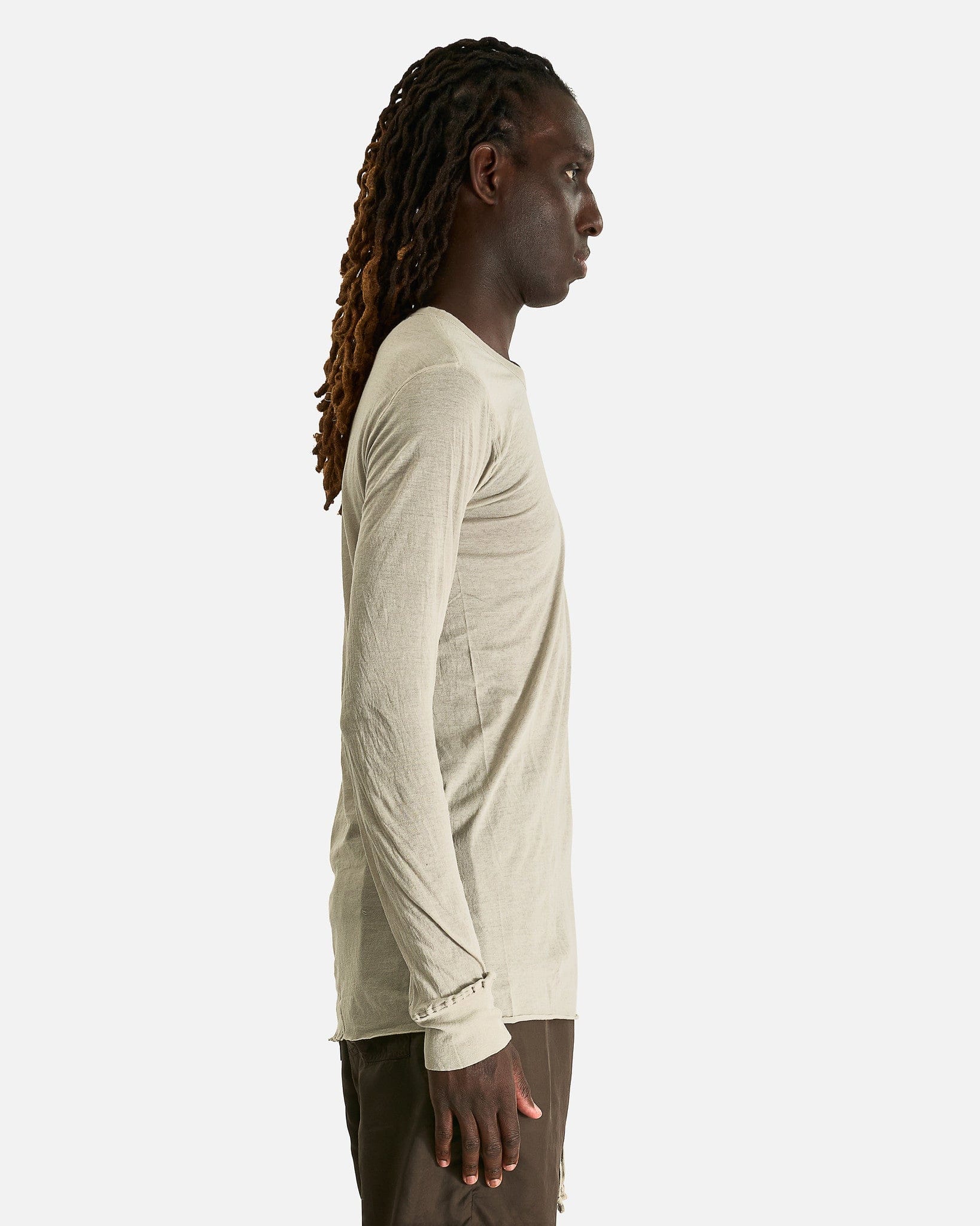 Оригінальна Basic Ls T In Pearl Rick owens – вид ззаду
