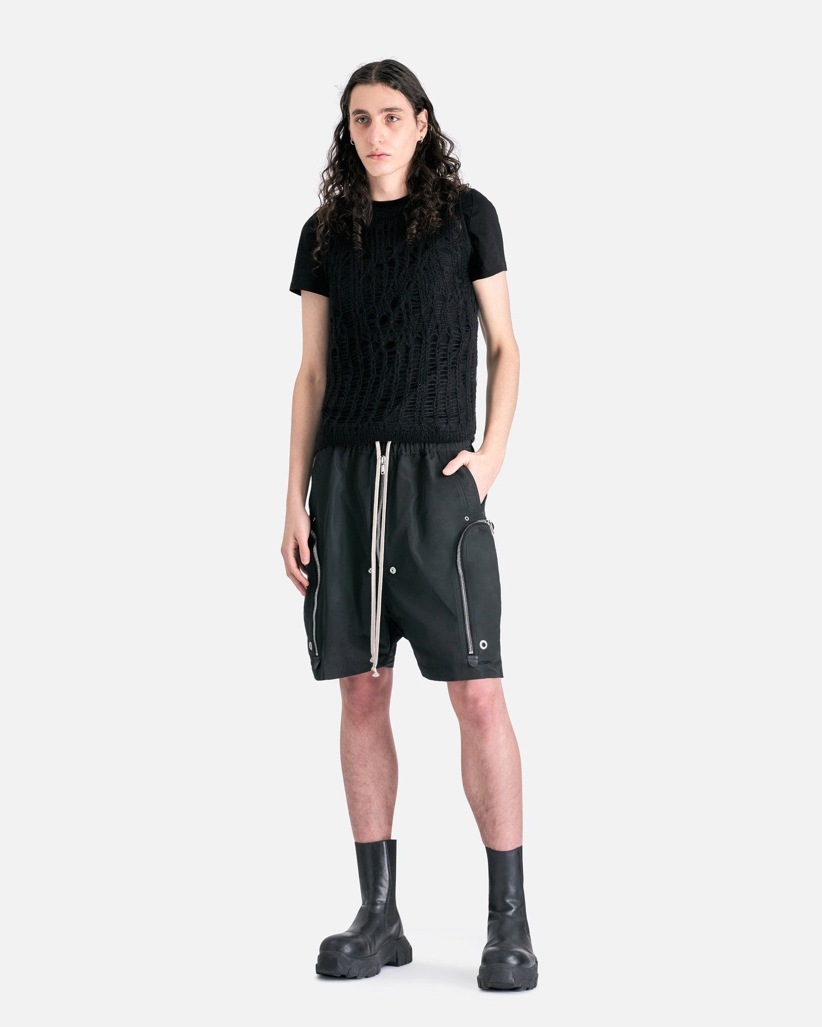 Оригінальна Bauhaus Bela Shorts In Black Rick owens – збільшений вид