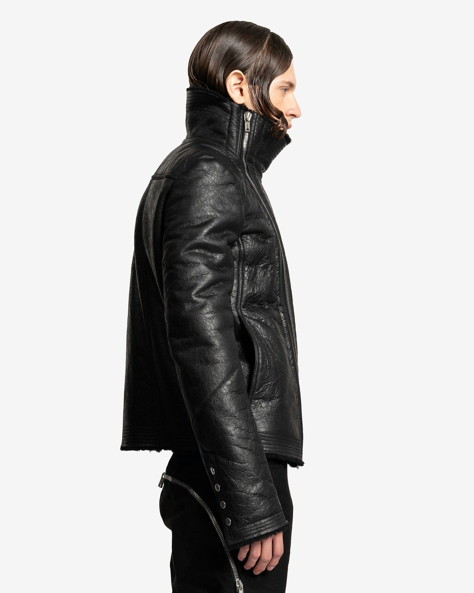 Оригінальна Bauhaus Jacket In Black Rick owens – вид ззаду