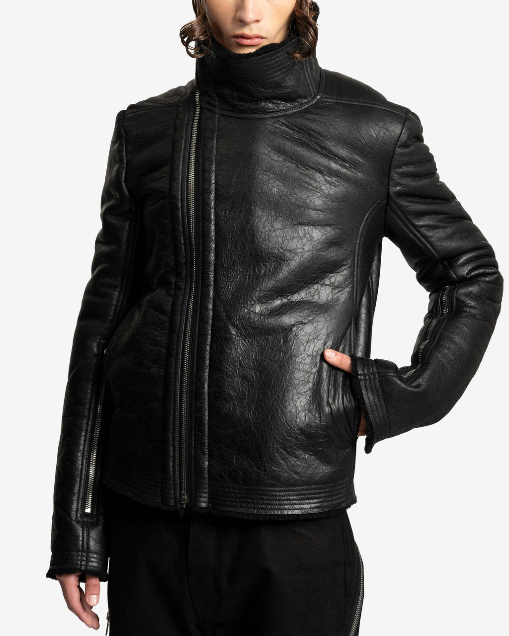 Оригінальна Bauhaus Jacket In Black Rick owens – збільшений вид