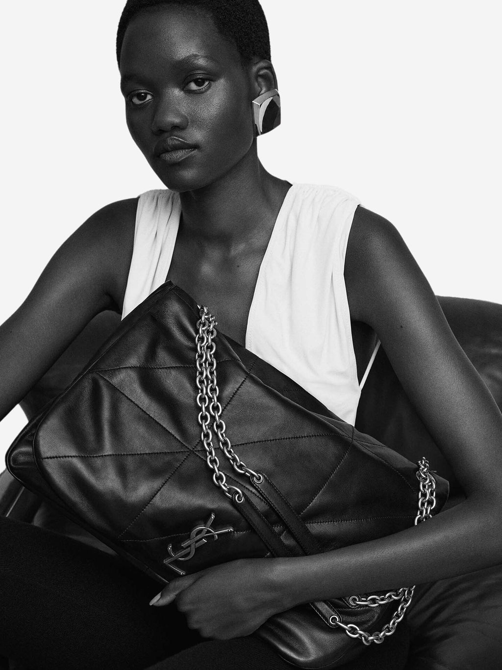 Jamie 4.3 Leather Shoulder Bag Saint laurent – Гарантія оригінальності – вид ззаду