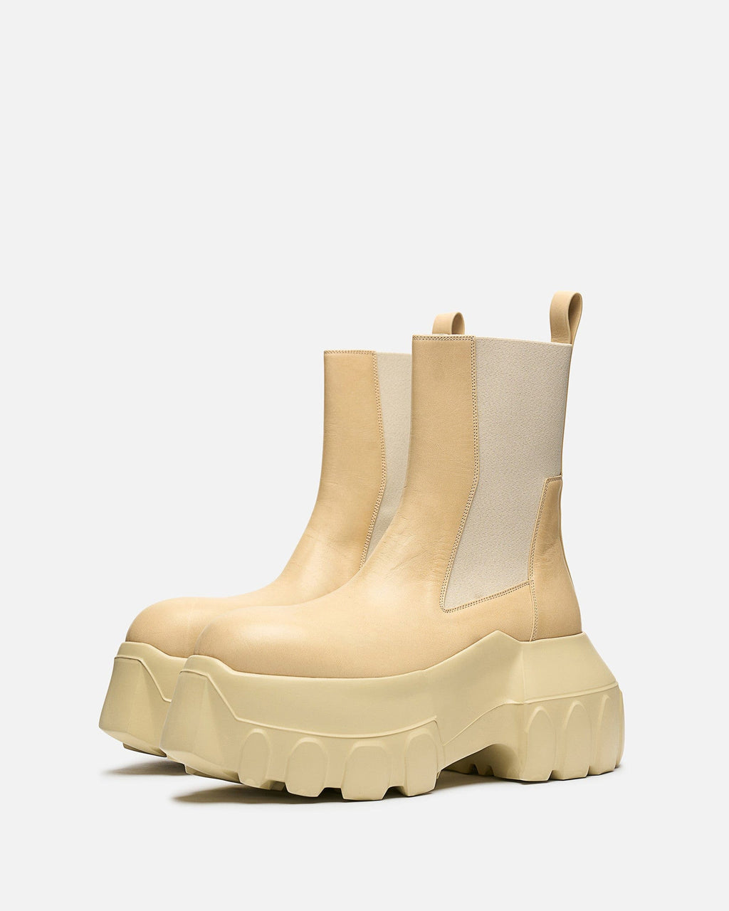Beatle Mega Tractor In Parchment Rick owens – Гарантія оригінальності – вид ззаду