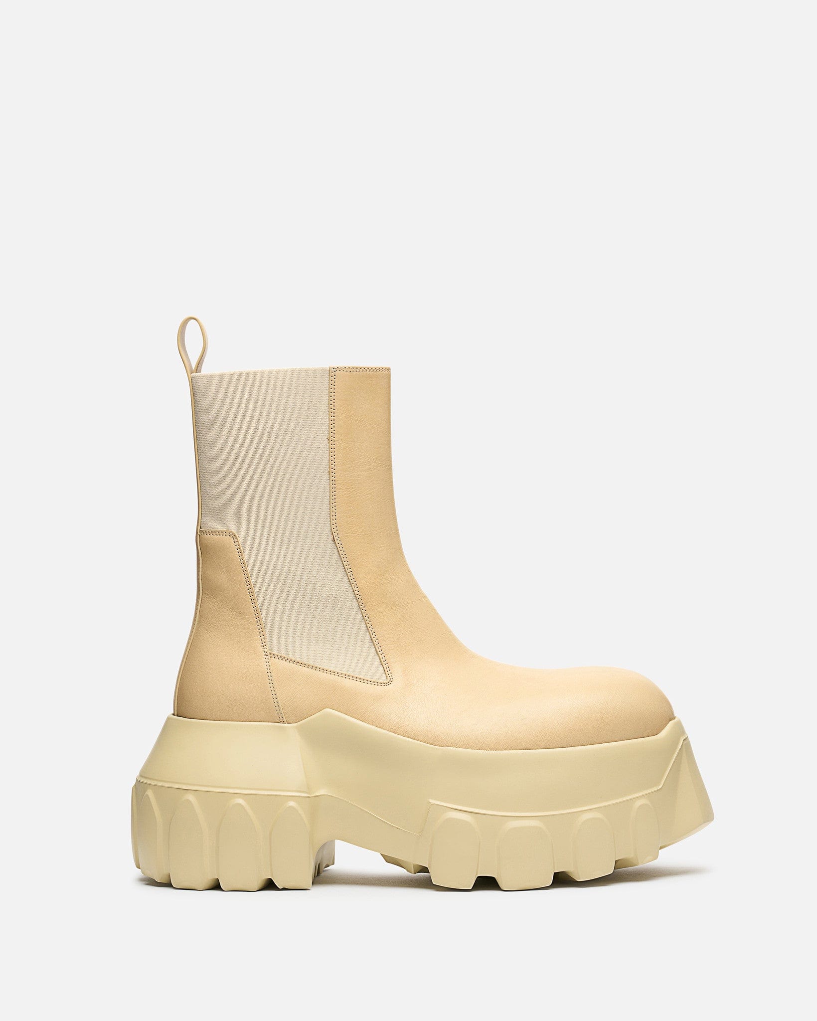 Beatle Mega Tractor In Parchment Rick owens – Гарантія оригінальності – боковий вид