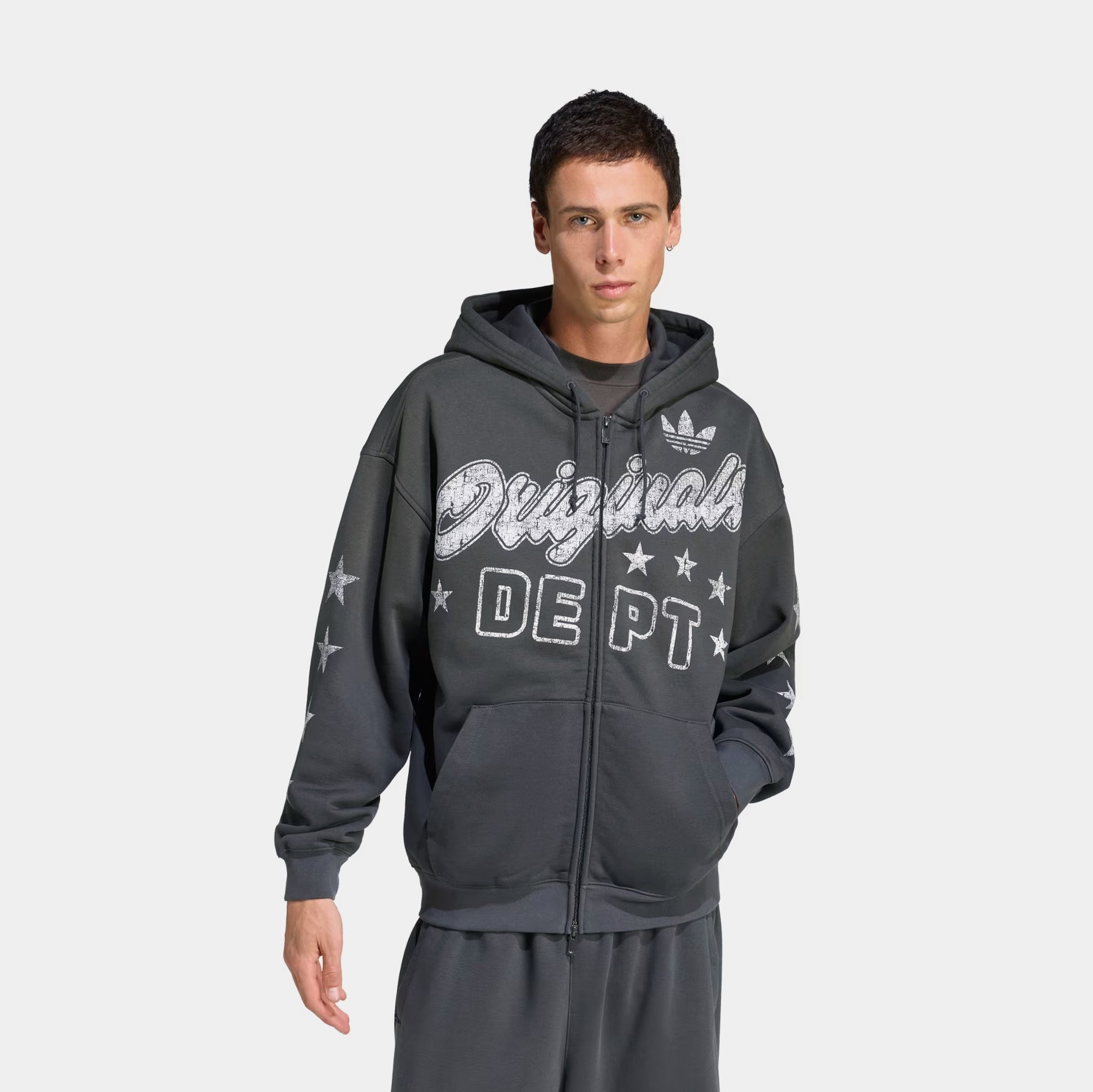 Originals Department Graphic Full Zip Mens Hoodie Adidas – Гарантія оригінальності – боковий вид - ADIDAS