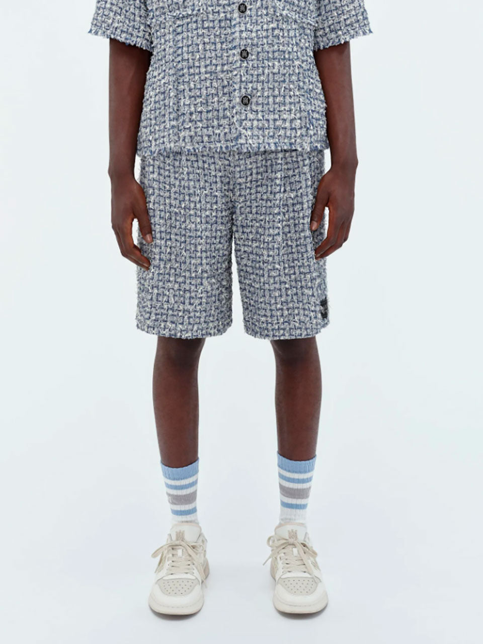 Tweed Boucle Bermuda Shorts Amiri оригінал – Купити в Україні – боковий вид