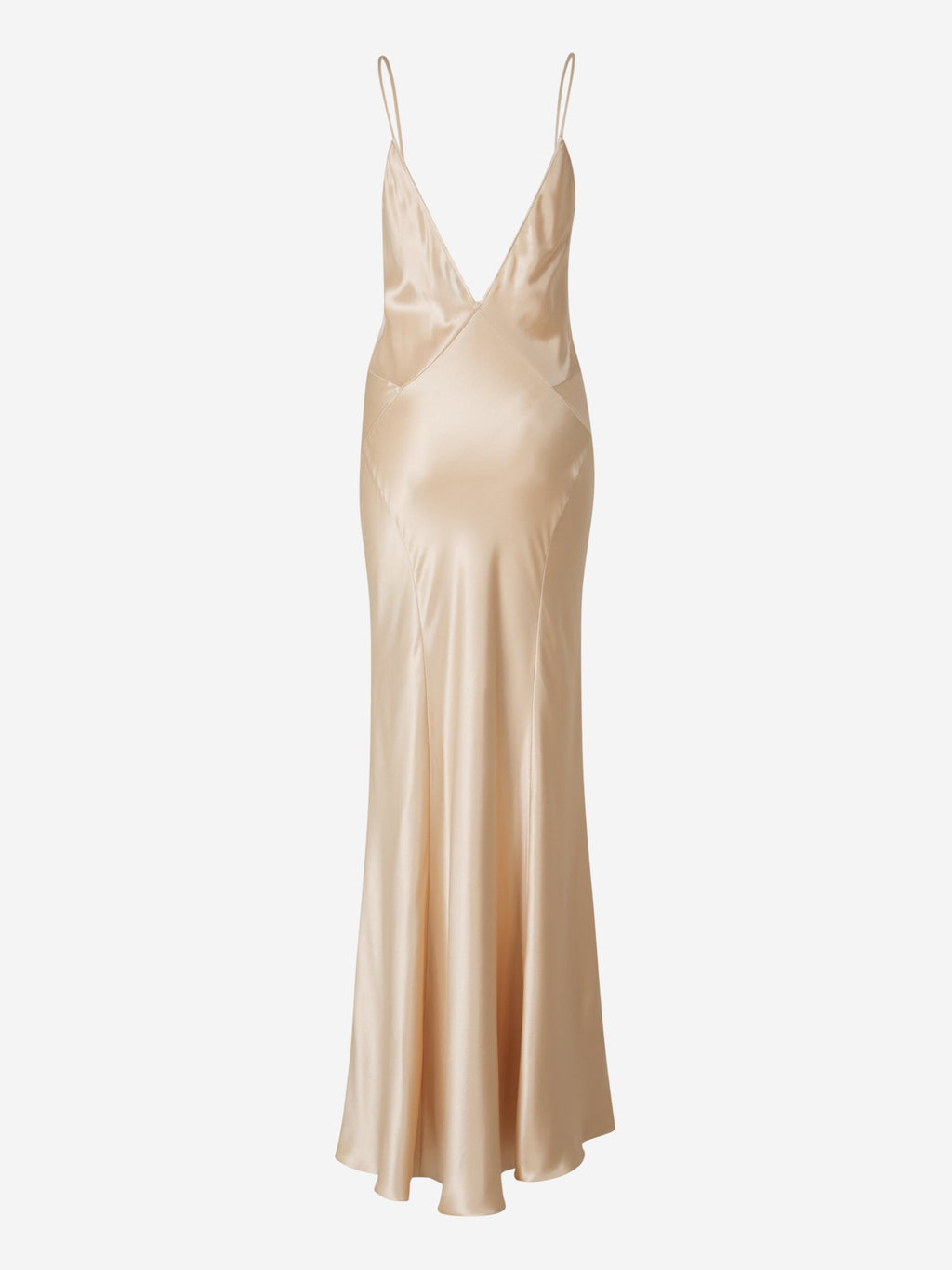 Vestido MIDI Lencero Satén Saint laurent оригінал – Купити в Україні – вид ззаду