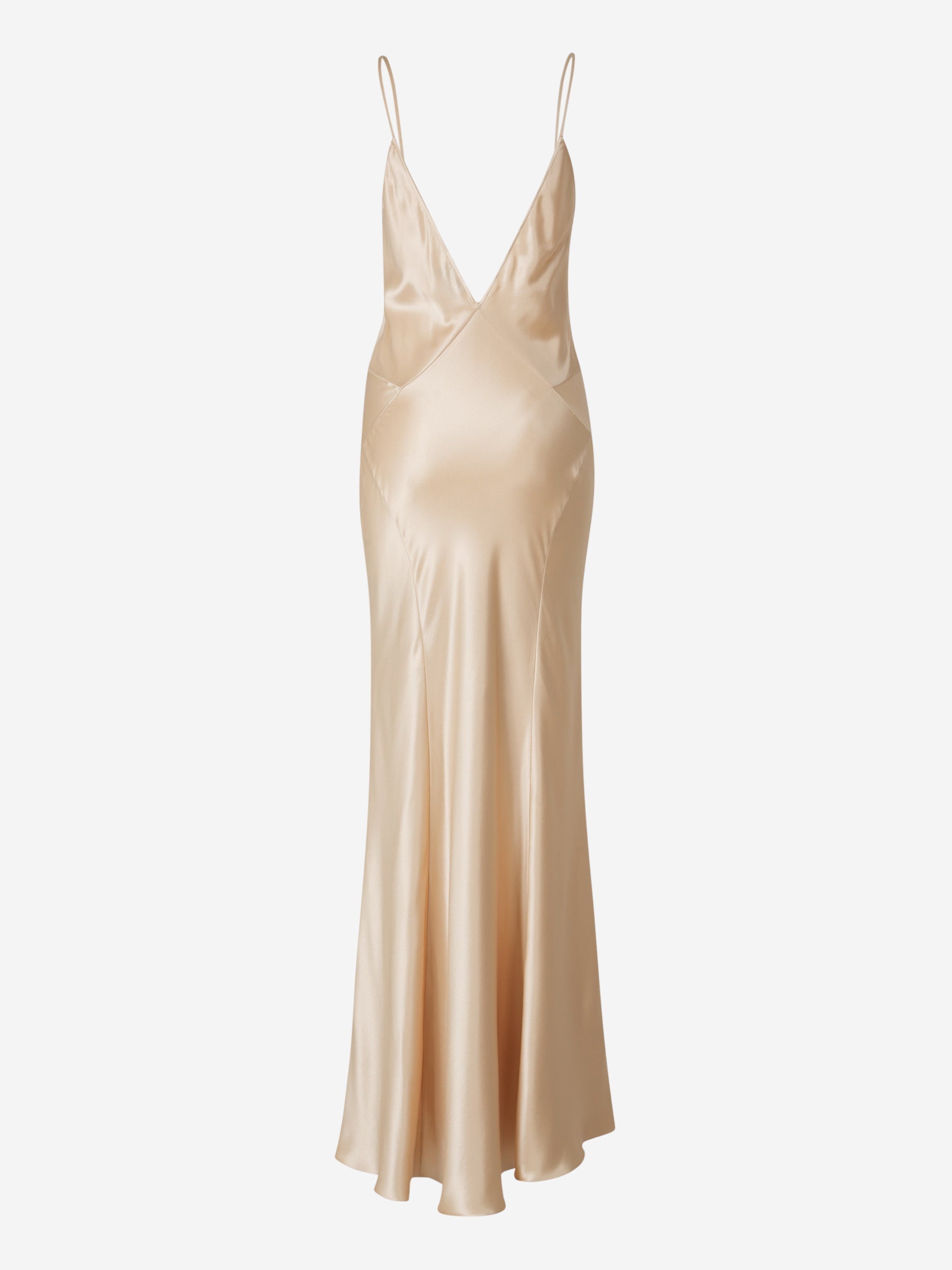 Vestido MIDI Lencero Satén Saint laurent оригінал – Купити в Україні – вид ззаду