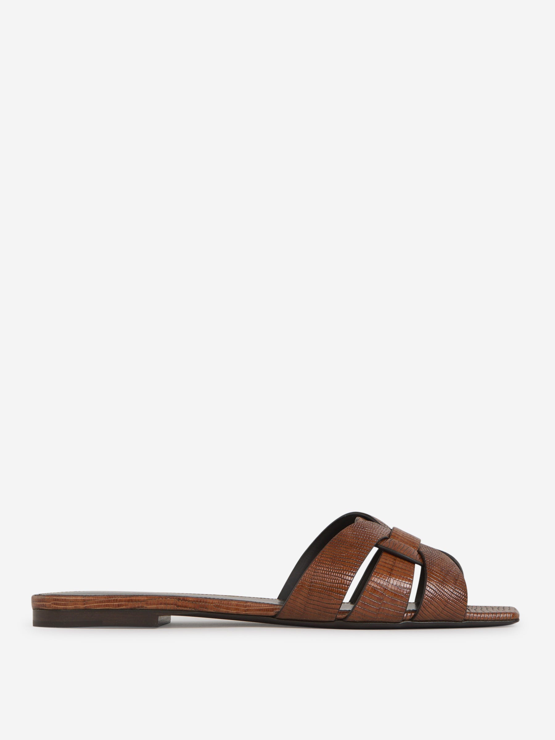 Оригінальна Tribute Leather Sandals Saint laurent – боковий вид