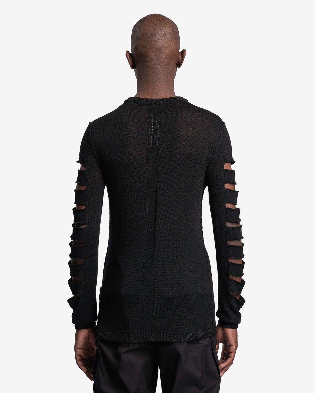 Biker Level Round Neck In Black Rick owens – Гарантія оригінальності – детальний вид