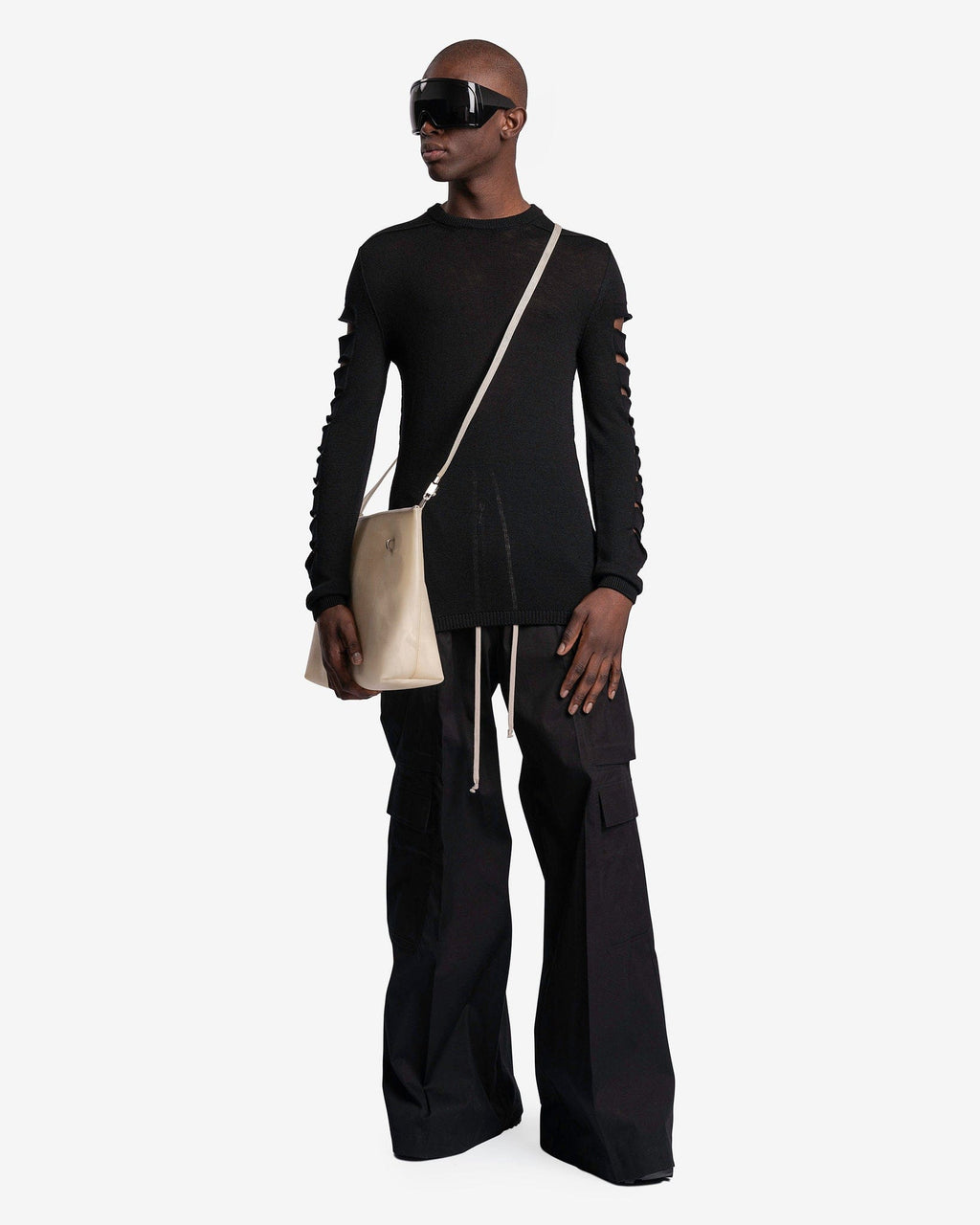 Biker Level Round Neck In Black Rick owens – Гарантія оригінальності – збільшений вид