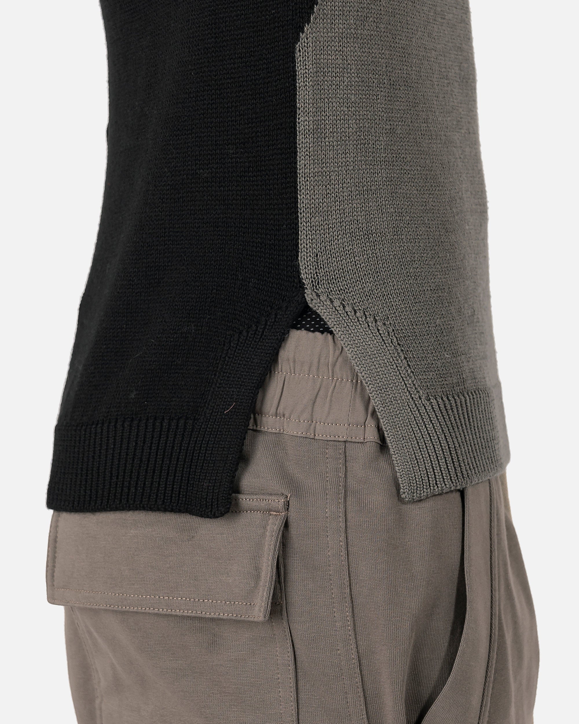 Biker Level Round Neck Sweater In Black Rick owens оригінал – Купити в Україні – вид 6 - RICK OWENS