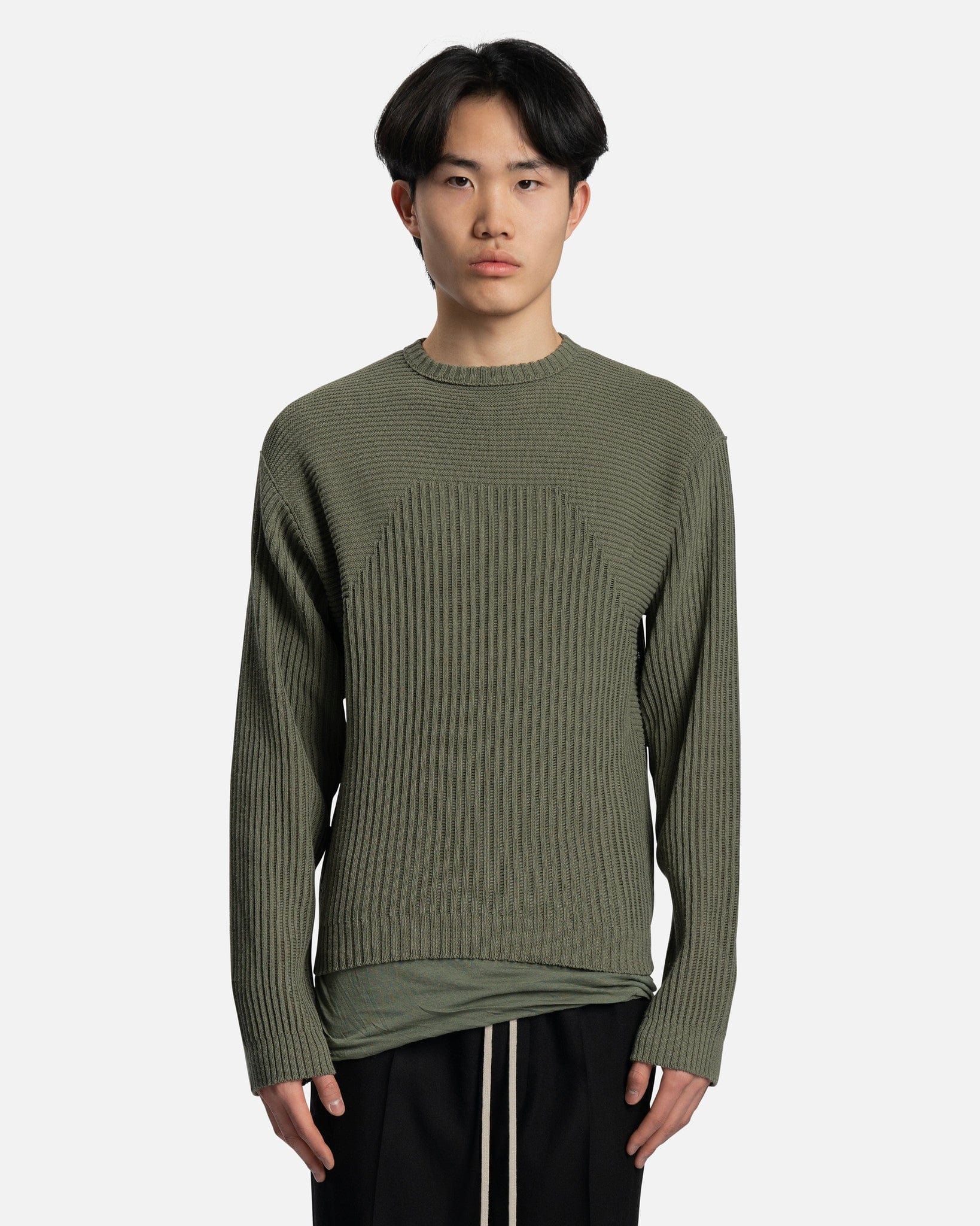Biker Round Neck In Moss Rick owens оригінал – Купити в Україні – боковий вид