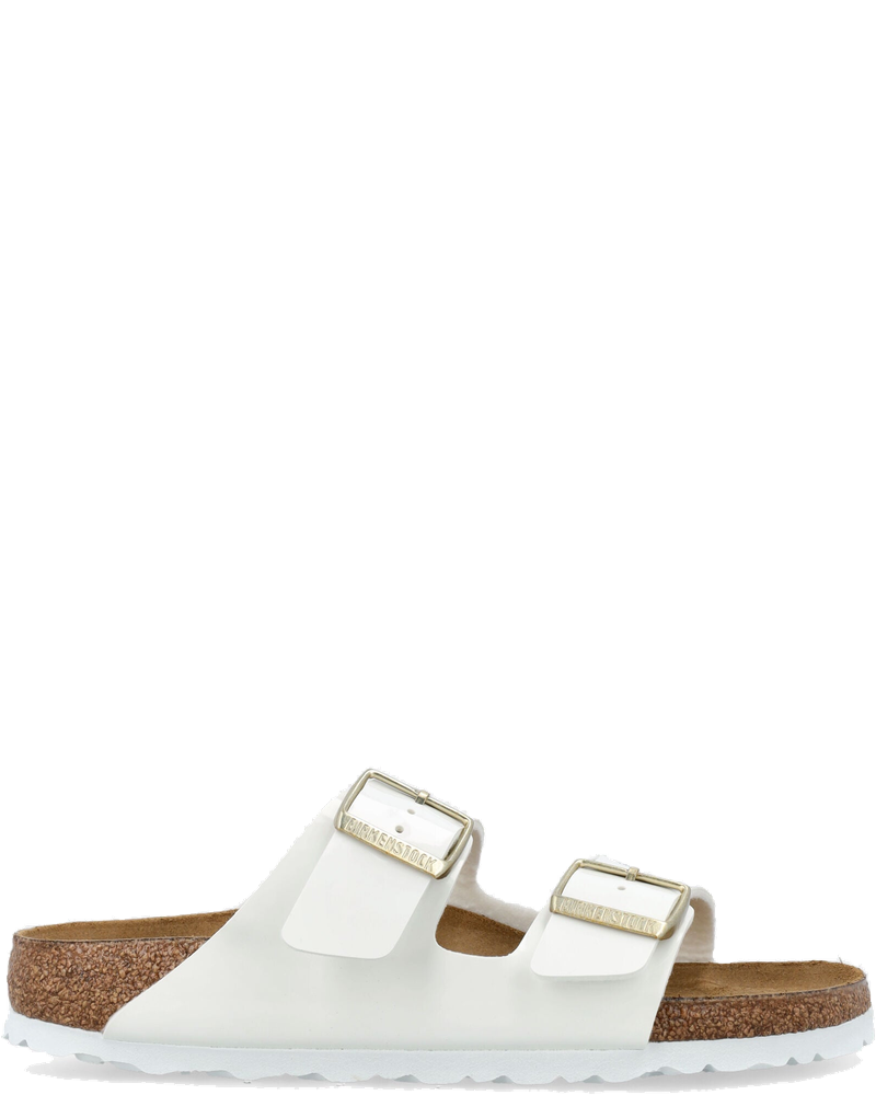 Arizona Birko Flor Patent Womans Sandals White Birkenstock – Гарантія оригінальності