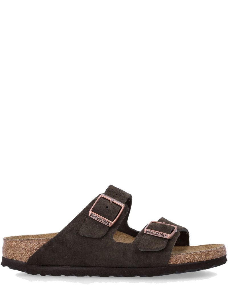 Arizona Suede Flat Sandals In Mocca Birkenstock – Гарантія оригінальності