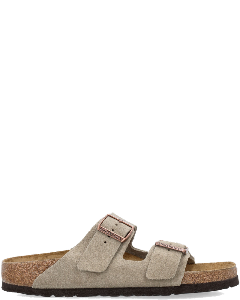Arizona Suede Flat Sandals In Taupe Birkenstock оригінал – Купити в Україні