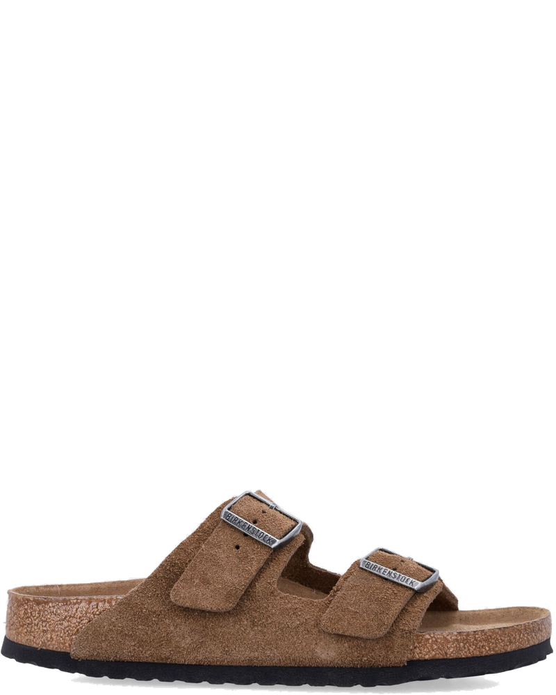 Arizona Suede Flat Sandals In Dark Tea Birkenstock оригінал – Купити в Україні
