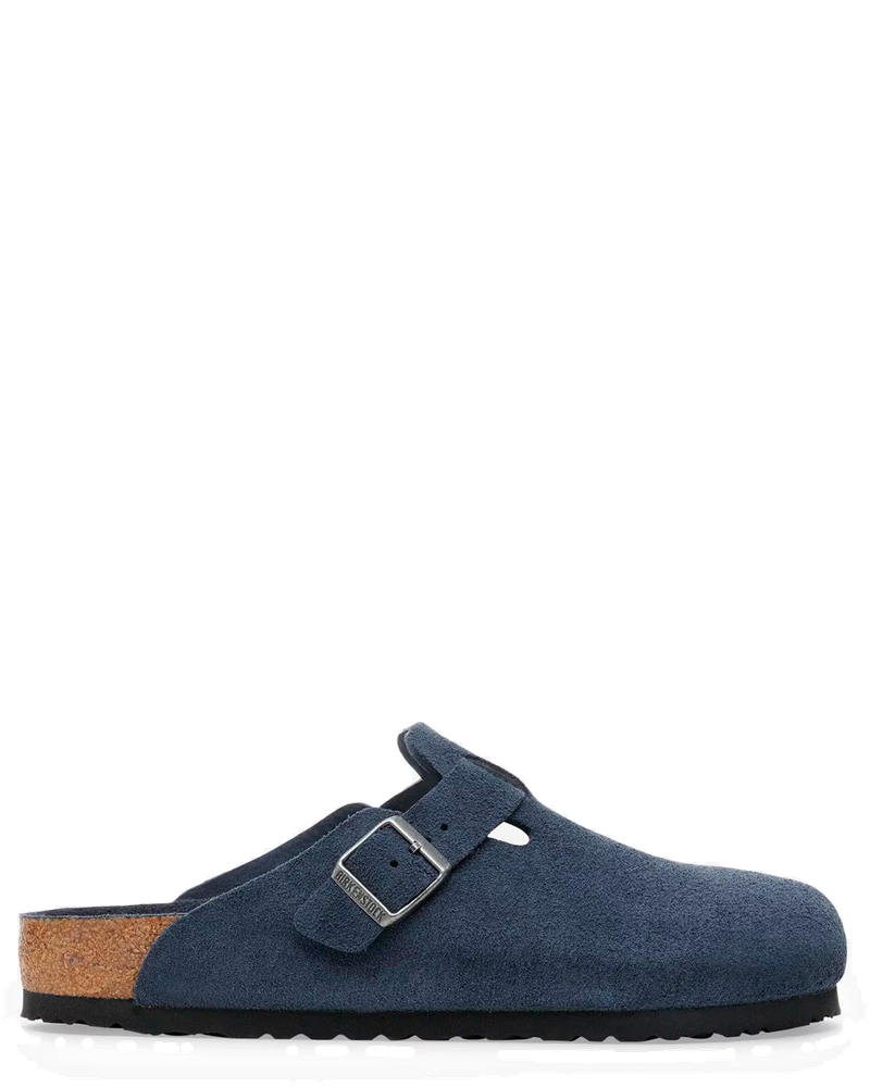 Boston Suede Blue Soft Footbed Birkenstock – Гарантія оригінальності