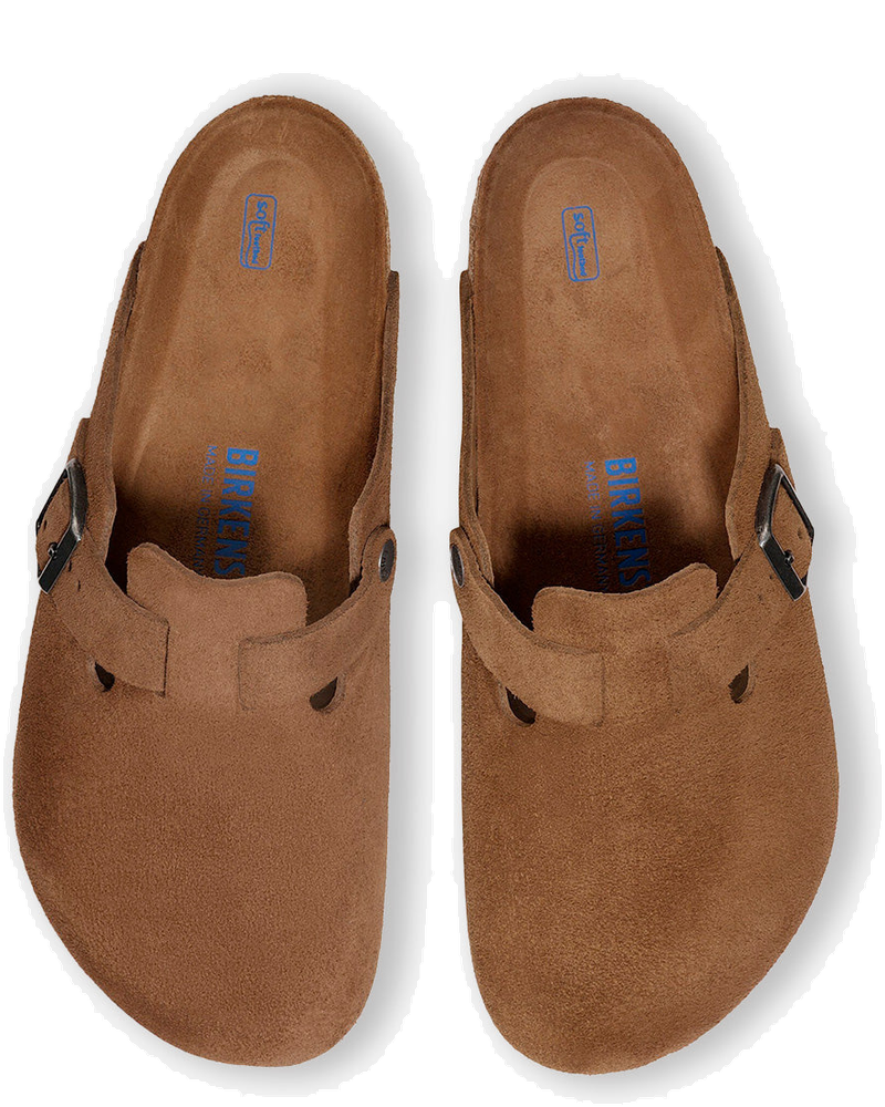 Оригінальна Boston Soft Suede Footbed Brown Birkenstock
