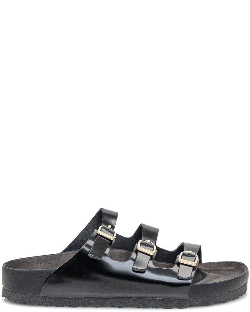 Arizona Black Patent Sandal With Three Straps Birkenstock – Гарантія оригінальності