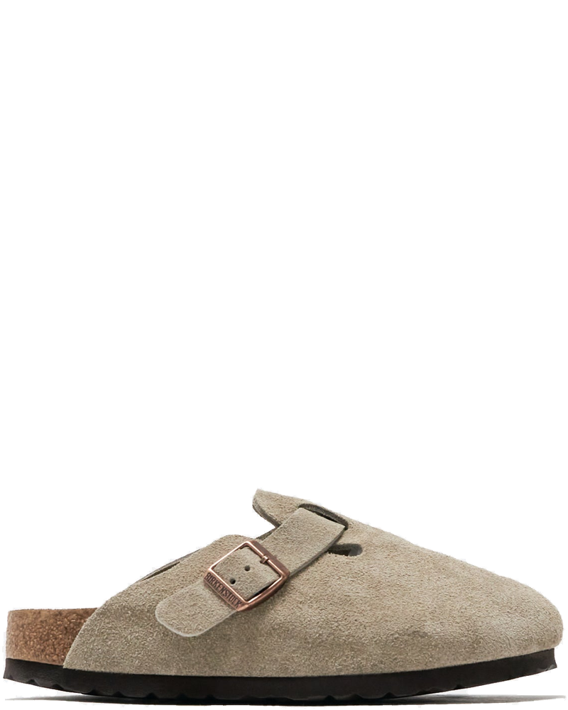 Wmns Boston Soft Footbed Suede Taupe Birkenstock оригінал – Купити в Україні